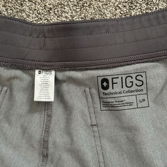 FIGS Zamora 2.0 Jogger Scrub Pants Graphite W18SW2005 Size L/P Large Petite - Picture 7 of 12